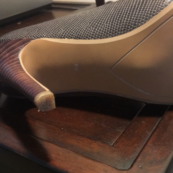 Halogen suede and leather open toe heels - Picture 4 of 6